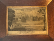  “Hair work” picture of Burghley House.