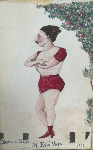 Victorian watercolour portraits  1872-75. 